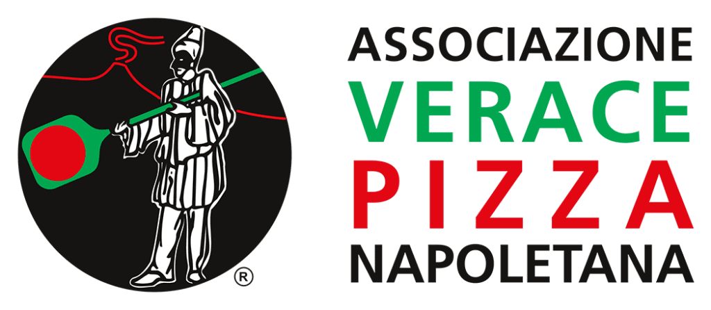 Obraz przedstawia logo stowarzyszenia prawdziwej pizzy neapolitańskiej a taka pizza jest w mieście białystok w Farinie, posiadamy ich certyfikat. Po lewej widzimy człowieka z łopatą do pizzy na czarnym tle, natomiast po prawej mamy napis "Associazione Verace Pizza Napoletana"